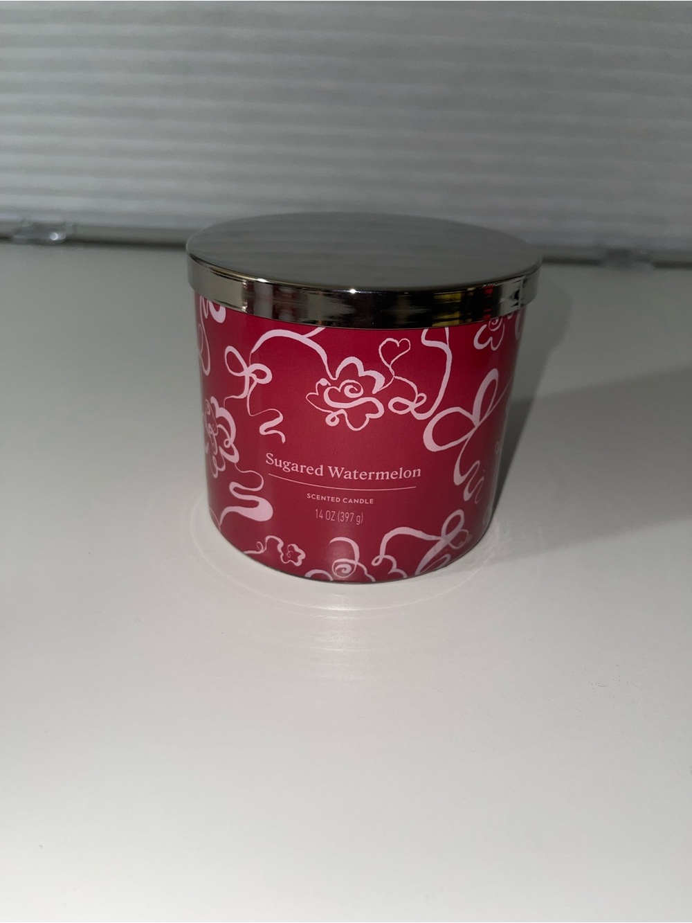 NWT Target Room Essentials Sugared Watermelon 3-Wick Candle 14oz